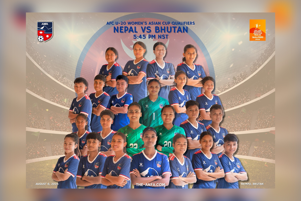 Nepal set to face Bhutan in AFC U-20 Women’s Asian Cup Qualifiers