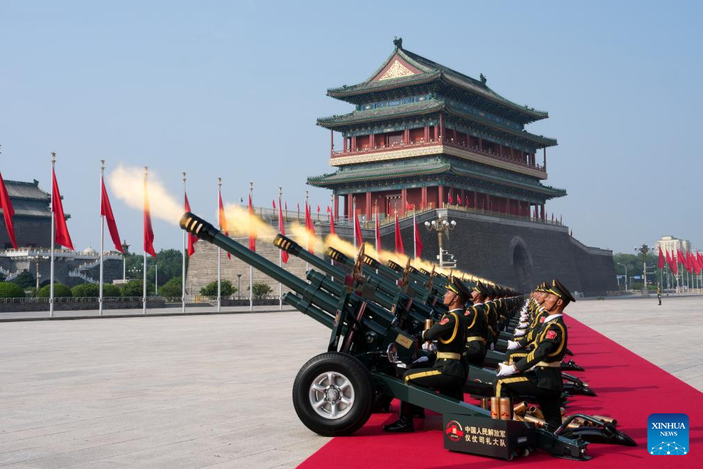 PM Oli attends Special Military Parade in China