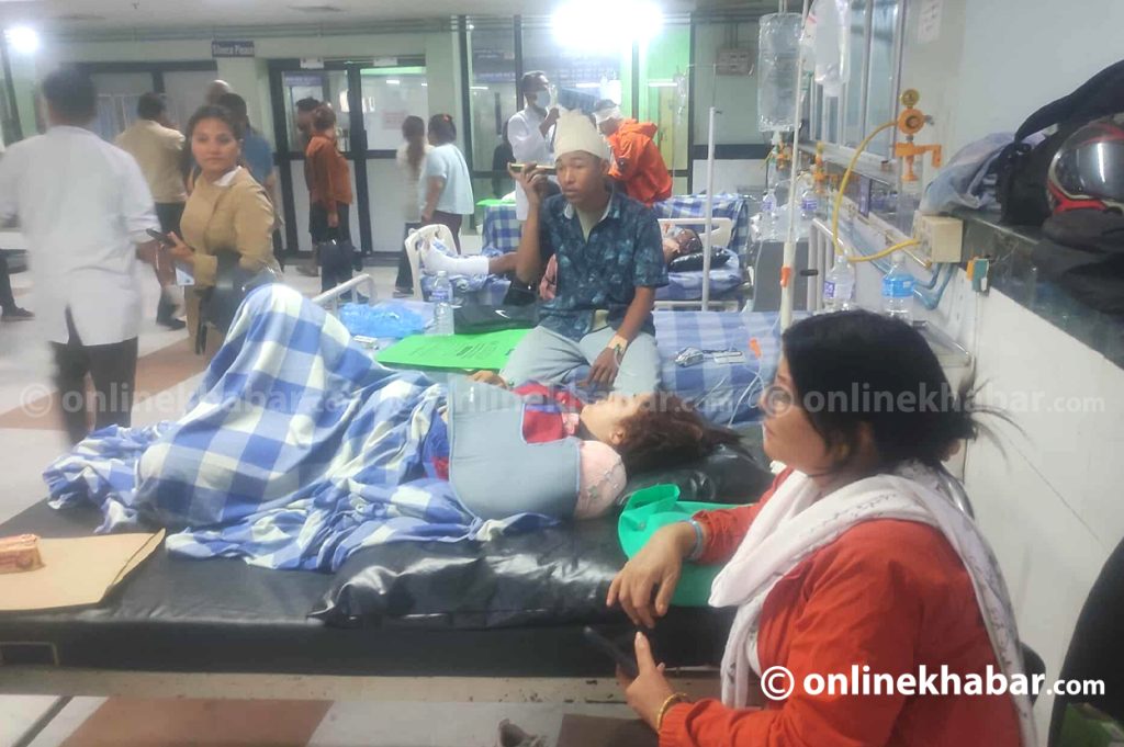 Condition of injured protesters under treatment