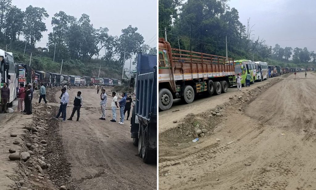 Rain blocks Daunne section of East–West Highway