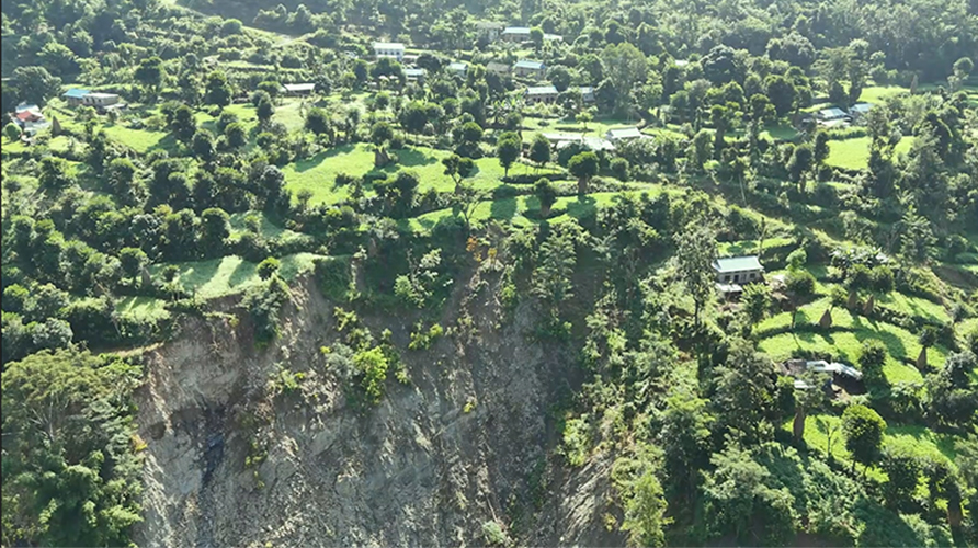 77 families at risk of landslide in Ramechhap