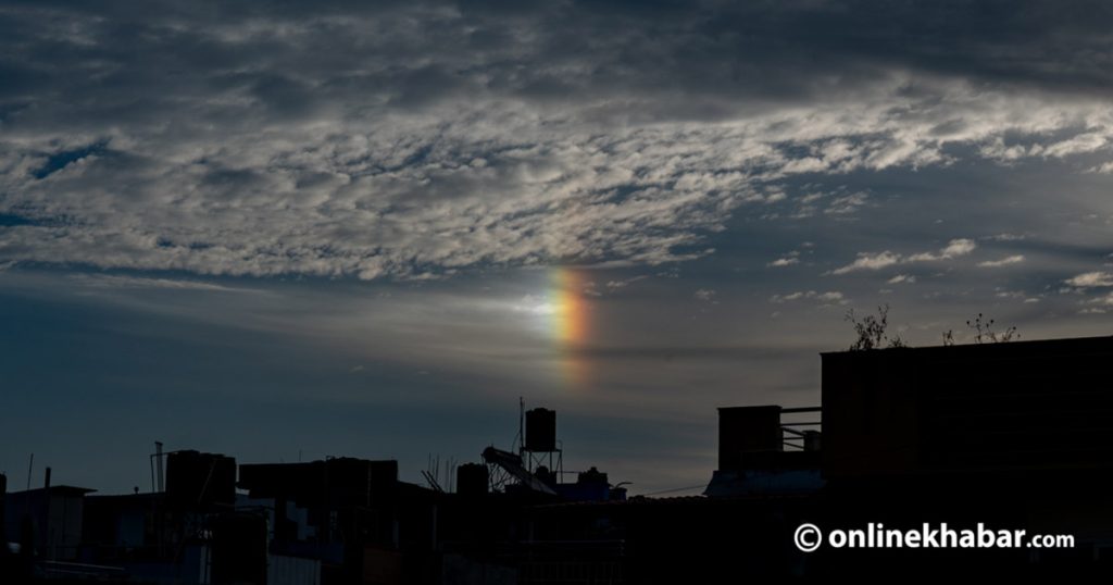 Rare sundog phenomenon graces Kathmandu sky