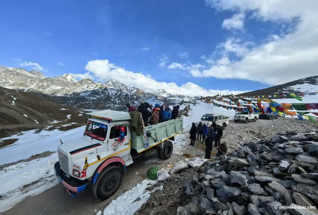 Snow-covered journey brings Himalayan residents to Simkot seeking development