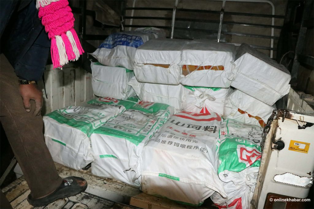 Humla Police seize over 4,000 bottles of illegal Chinese liquor