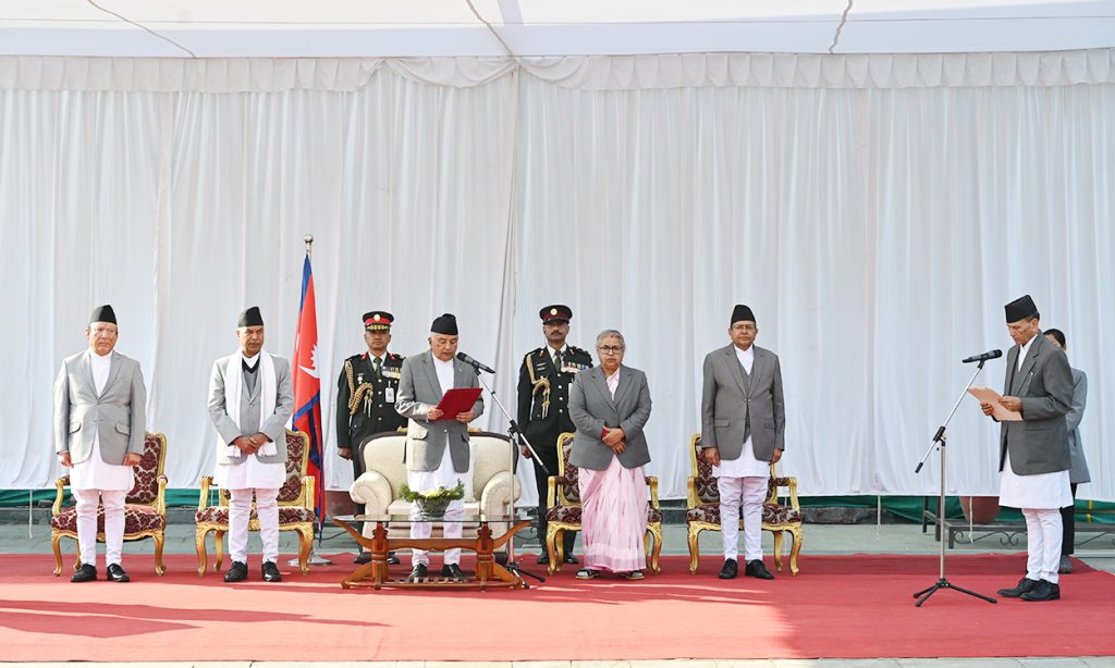Foreign Minister Sharma takes oath