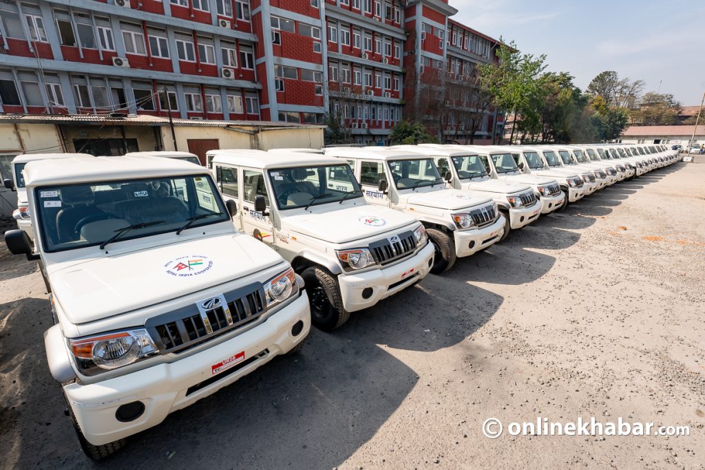 Vehicles gifted by India for the election (Photos)