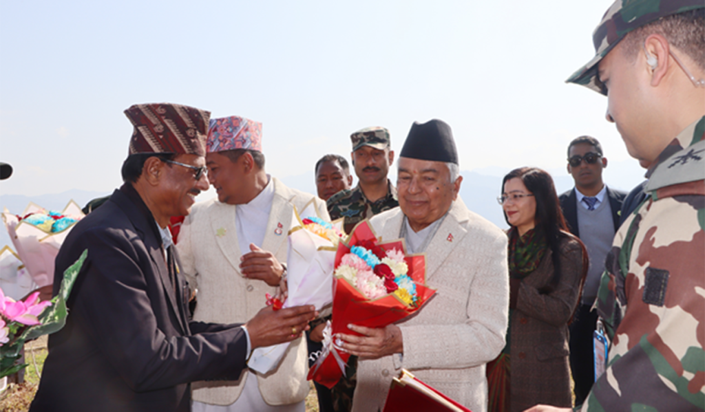 President Paudel in Baglung