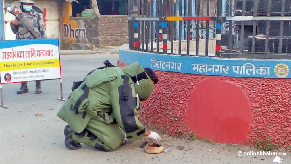 Bomb scare in Biratnagar during election silence period turns out to be ritual pot