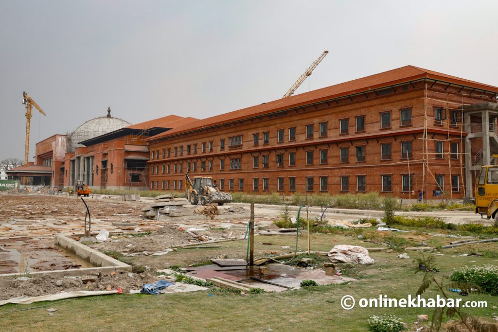 New Parliament Building at Singha Durbar nears completion (Photos)
