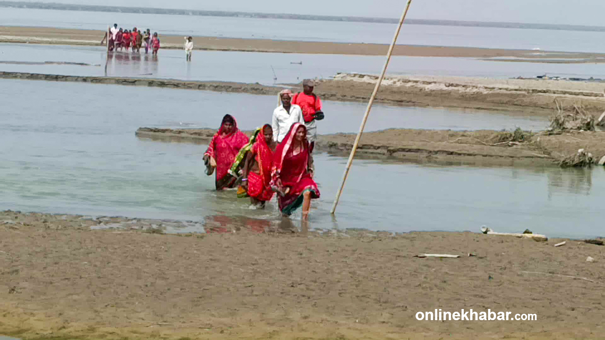 Sunsari: No polling centre in Sri Lanka Tappu, voters forced to walk for hours