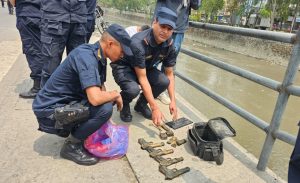 4 pistols, 58 rounds of ammunition recovered from Bishnumati Riverbank in Kathmandu