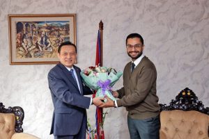Chinese Ambassador calls on Minister Pokharel