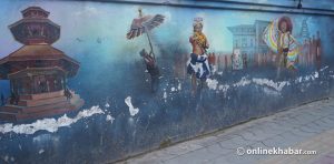 Neglect leaves Kathmandu’s multi-million rupee murals in ruins
