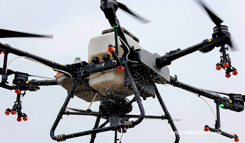 Drones and machines take over Nepal's National Rice Day