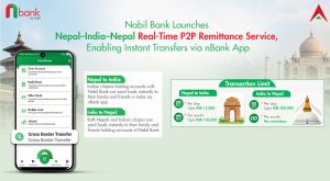 Nabil Bank launches Nepal–India cross-border instant P2P remittance service