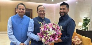 Rabi Lamichhane in Delhi, welcomed by BJP leaders at airport