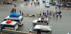 Rising Roshi River forces traffic halt on BP Highway