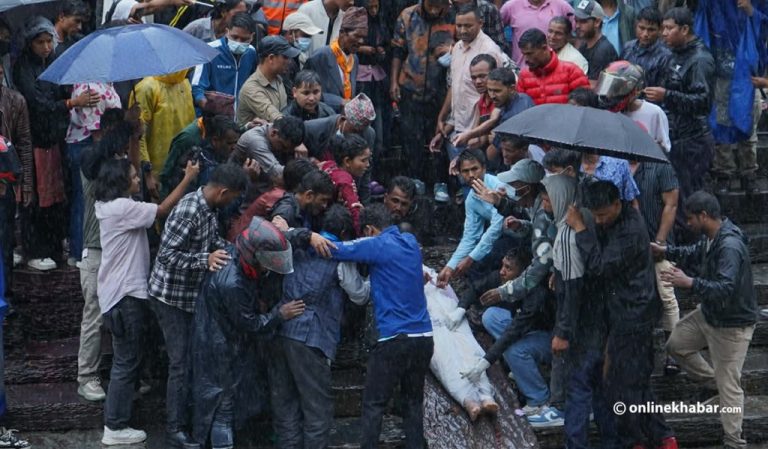 Funeral Of Ganesh Nepali Who Died By Self immolation Held At Aryaghat funeral-of-ganesh-nepali-who-died-by-self-immolation-held-at-aryaghat