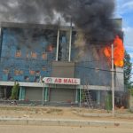 AB Mall set on fire in Siraha’s Golbazar