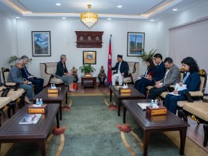 EU Ambassador Lorenzo pays farewell call on Foreign Affairs Minister Khanal