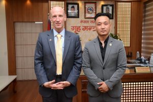 Home Minister Sudan Gurung holds talks with Australian envoy