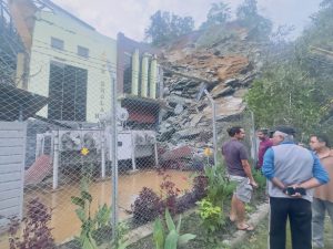 Dry landslide damages Gharkhola hydropower project; one goes missing