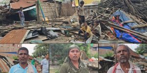 Lahan Municipality demolishes market structures, traders allege discrimination