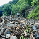Mid-hill highway blocked by landslide in Eastern Rukum, passengers stranded