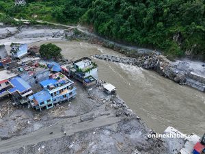 Bhotekoshi flood leaves Nuwakot towns, infrastructure in ruins