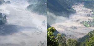 Major flood in Bhotekoshi River in Rasuwa; residents urged to stay alert in surrounding areas