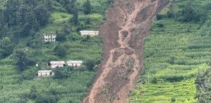 Landslide continues in Ratapani, 6 families displaced