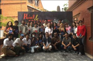 Artists paint and celebrate Tiniharu’s Cannes triumph in Bhaktapur