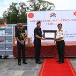 Indian Army Chief hands over medical supplies to Nepali Army
