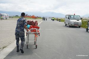 13 injured flood victims airlifted to Kathmandu for treatment