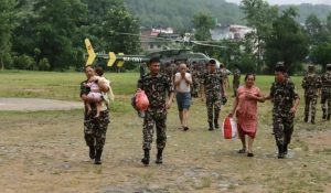125 people airlifted from Timure area