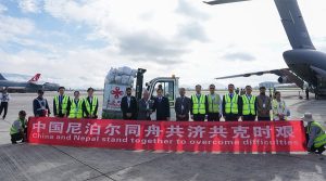 Two Chinese Air Force planes arrive in Kathmandu with 50 tonnes of relief supplies