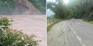 Department conducts technical study of road washed away at Krishna Bhir