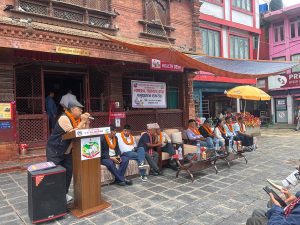 Health assistance desk set up for devotees at Manakamana temple