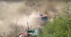 Floods damage 3 police offices in Rasuwa