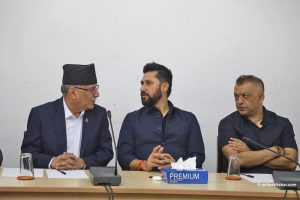 Prioritize information exchange with China, Prachanda tells all-party meeting