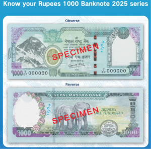 Nepal Rastra Bank to issue new Rs 1000 notes from Friday