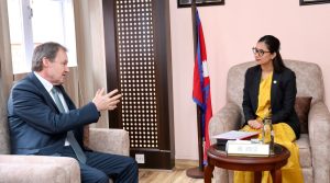 UK Ambassador pays courtesy call on Nepal’s Law Minister
