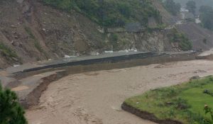 Flood washes away temporary diversions at two locations on BP Highway