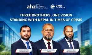 AHZ Associates Nepal, DMH Foundation distribute relief to flood-hit families in Nuwakot