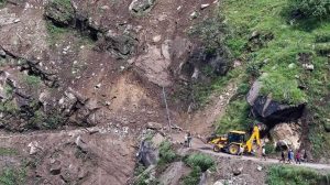 Karnali Highway reopens to one-way traffic after landslide cleared