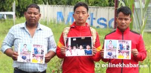 Brother searches for missing family after Rasuwa flood, still hopes they are alive
