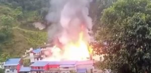 Fire destroys around 10 houses in Taplejung’s Meringden