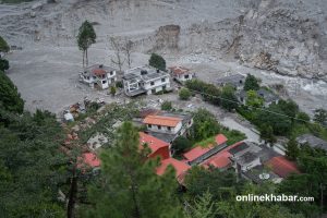 The flood took Syabrubesi. Its survivors are still waiting to return