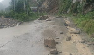 Siddhartha Highway blocked by landslide