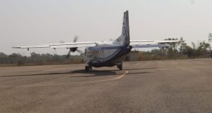 Sita Air plane loses wheel while landing at Jufal Airport; all 13 passengers safe